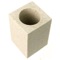 Square Free Standing Toothbrush Tumbler in Natural Sand Finish